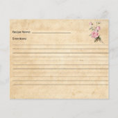 ヴィンテージシャビーシックレシピカード (裏面)