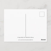 ヴィンテージシャビーシック色あせたフローラ鳥デザイン ポストカード (裏面)