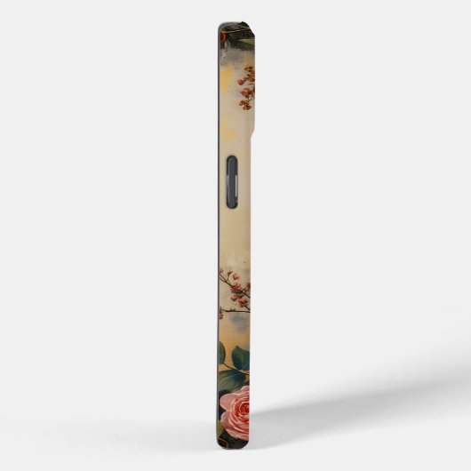 ヴィンテージシャビーシック赤面ピンクペニー名前をカスタムする Case-Mate iPhoneケース (裏面 / 右)