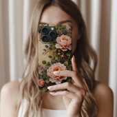 ヴィンテージシャビーシック赤面ピンクペニー名前をカスタムする Case-Mate iPhoneケース