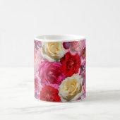 ヴィンテージシャビーシック鮮やかカントリーバラ コーヒーマグカップ (中央)