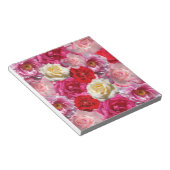 ヴィンテージシャビーシック鮮やかカントリーバラ ノートパッド (アングル)