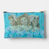 ヴィンテージシャビーシック3小さな女の子フローラ アクセサリーポーチ (裏面)