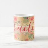 ヴィンテージシャビーシッパーソナライズされたクアブルスペインのリータ コーヒーマグカップ (中央)