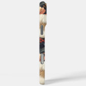 ヴィンテージシャビーパーソナライズされたシックなパステルピンク牡丹 Case-Mate iPhoneケース (裏面 / 右)