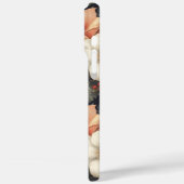 ヴィンテージシャビーパーソナライズされたシックなパステルピンク牡丹 Case-Mate iPhoneケース (裏面 / 左)