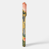 ヴィンテージシャビーパーソナライズされたシックなパステルピンク牡丹 Case-Mate iPhoneケース (裏面 / 右)