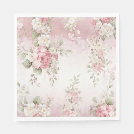 ヴィンテージシャビーフランスのシック スタンダードランチョンナプキン (正面)