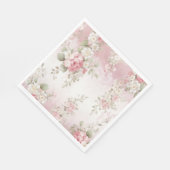 ヴィンテージシャビーフランスのシック スタンダードランチョンナプキン (角)