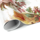 ヴィンテージシャビー結婚シックフローラ包装紙 ラッピングペーパー (ロールコーナー)