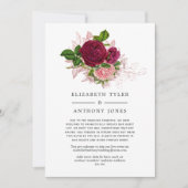 ヴィンテージシャビー結婚シック減らスゲスト 案内状 (正面)