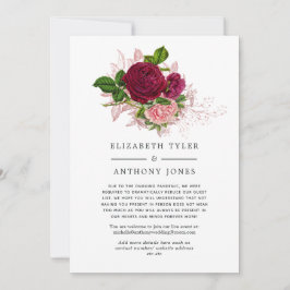 ヴィンテージシャビー結婚シック減らスゲスト 案内状