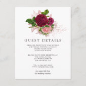 ヴィンテージシャビー赤面アンドブルゴーンディゲスト詳細 エンクロージャーカード (正面)