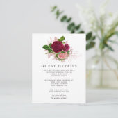 ヴィンテージシャビー赤面アンドブルゴーンディゲスト詳細 エンクロージャーカード (スタンド正面)