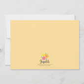 ヴィンテージシャビー&シックカワイトカップケーキパーティー 招待状 (裏面)