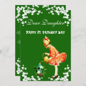 ヴィンテージシャムロックハッピーセントパトリックスデイドーター シーズンカード (正面/裏面)