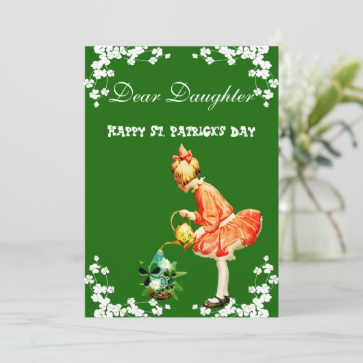 ヴィンテージシャムロックハッピーセントパトリックスデイドーター シーズンカード (スタンド正面)