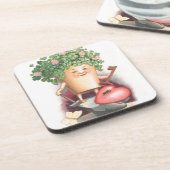 ヴィンテージシャムロックハートと鍵セントパトリックの日 コースター (左側)