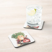 ヴィンテージシャムロックハートと鍵セントパトリックの日 コースター (右側)