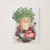 ヴィンテージシャムロックハートと鍵セントパトリックの日 ジグソーパズル (縦)