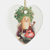 ヴィンテージシャムロックハートと鍵セントパトリックの日 セラミックオーナメント (右)