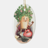 ヴィンテージシャムロックハートと鍵セントパトリックの日 セラミックオーナメント (右)