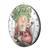 ヴィンテージシャムロックハートと鍵セントパトリックの日 ダーツボード (正面右)