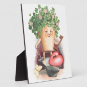 ヴィンテージシャムロックハートと鍵セントパトリックの日 フォトプラーク (側面)