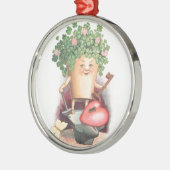 ヴィンテージシャムロックハートと鍵セントパトリックの日 メタルオーナメント (左)