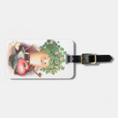 ヴィンテージシャムロックハートと鍵セントパトリックの日 ラゲッジタグ (正面横)