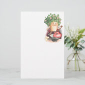 ヴィンテージシャムロックハートと鍵セントパトリックの日 便箋 (スタンド正面)