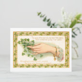 ヴィンテージシャムロック聖パトリックの日の詩 シーズンカード (スタンド正面)