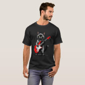 ヴィンテージシャム猫ギター Tシャツ (正面フル)