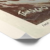 ヴィンテージシャモニースキーイラストレーショントラベル ポスター (角)