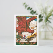 ヴィンテージシャモニーモンブラン旅行の広告 ポストカード (スタンド正面)