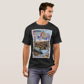 ヴィンテージシャモニー旅行ポスター Tシャツ (正面フル)