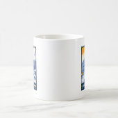 ヴィンテージシャモニー – モンブランポスター コーヒーマグカップ (中央)