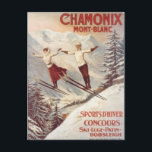ヴィンテージシャモニー、モンブラン、フランス –  ポストカード<br><div class="desc">シャモニー・モンブランまたは、より一般的には、シャモニーはフランス南東部のローヌ=アルプス地域のオートサヴォワのディパステートメントの聖餐式である。それは1924年の最初の冬季五輪の会場だった。Aiguilles Rougesの巨大なピークの近くに位置し、特にAiguille du Midiを中心に、シャモニーはフランスで最も古いスキーリゾートの一つである。モンブランの頂上の北側、したがって頂上そのものはシャモニーの村の一部である。南の方は国によって違う状況が違う。イタリアは頂上縁どを通り抜けると考えている。フランスはロッキー走トルネットに沿った境界が山頂のキャップの下にあり、完全に領土に置かれたと考えフランスのている。南はフランスにあり、近隣のシャモニーと首脳会談を共有するサン=ジェルヴァイス=レ=バインの聖地に配属された。IGNマップに見られる「フランスのための」こフランスのの状況。シャモニー・コミューンは、あらゆるタイプのスキーヤーや山岳愛好家に知られ、愛されている。また、ケーブルカーでアイグイユ・デュ・ミディまで行けば、ヴァレ・ブランシュの世界的に有名なオフピストの小競り合いにアクセスすることができる。シャモニーはフランス本土で4番目に大きい都市で、面積は245km2（95平方マイル）である。</div>