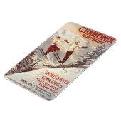 ヴィンテージシャモニー、モンブラン、フランス –  マグネット (左側)