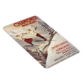 ヴィンテージシャモニー、モンブラン、フランス –  マグネット (右側)