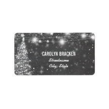 ヴィンテージシャルボードきらめく星クリスマスツリー