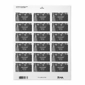 ヴィンテージシャルボードきらめく星クリスマスツリー ラベル (フルシート)