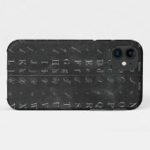 ヴィンテージシャルボードとアルファベット Case-Mate iPhoneケース (裏面(横))