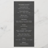 ヴィンテージシャルボードアジサイ結婚式 プログラム (裏面)