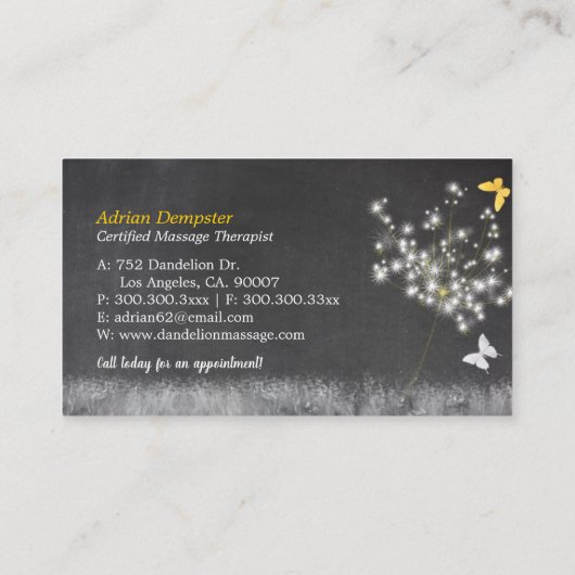 ヴィンテージシャルボードアートトレンディー 名刺 (裏面)