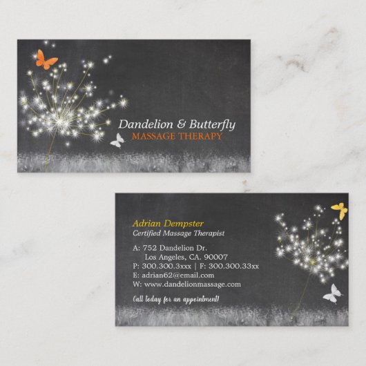 ヴィンテージシャルボードアートトレンディー 名刺 (正面/裏面)