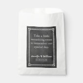 ヴィンテージシャルボードカスタムウェディングフリットバッグ フェイバーバッグ (正面)