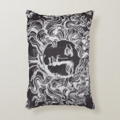 ヴィンテージシャルボードギリシャ神話ゴルゴンメドゥーサ アクセントクッション (正面(垂直))