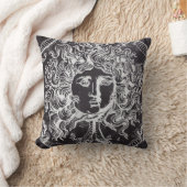 ヴィンテージシャルボードギリシャ神話ゴルゴンメドゥーサ クッション (ブランケット)