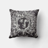 ヴィンテージシャルボードギリシャ神話ゴルゴンメドゥーサ クッション (裏面)